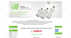 Desktop Screenshot of led-elektronika.cz